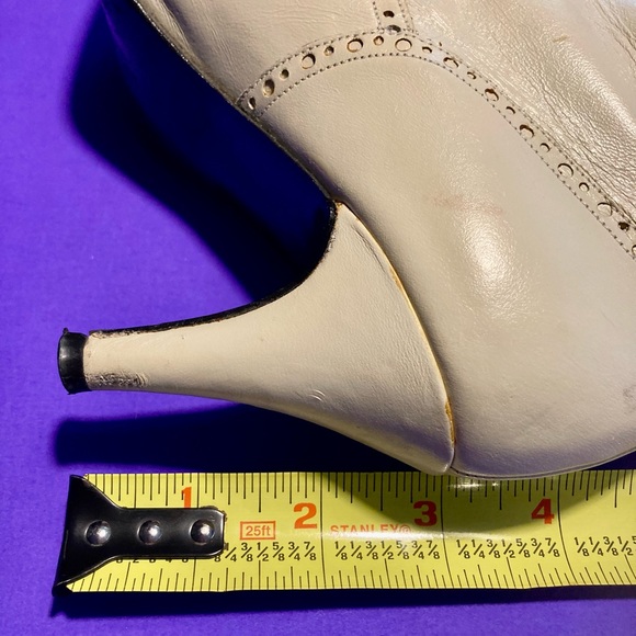 Vtg. 80’s Ankle Boot Lace Up Wing Tip - Picture 11 of 14